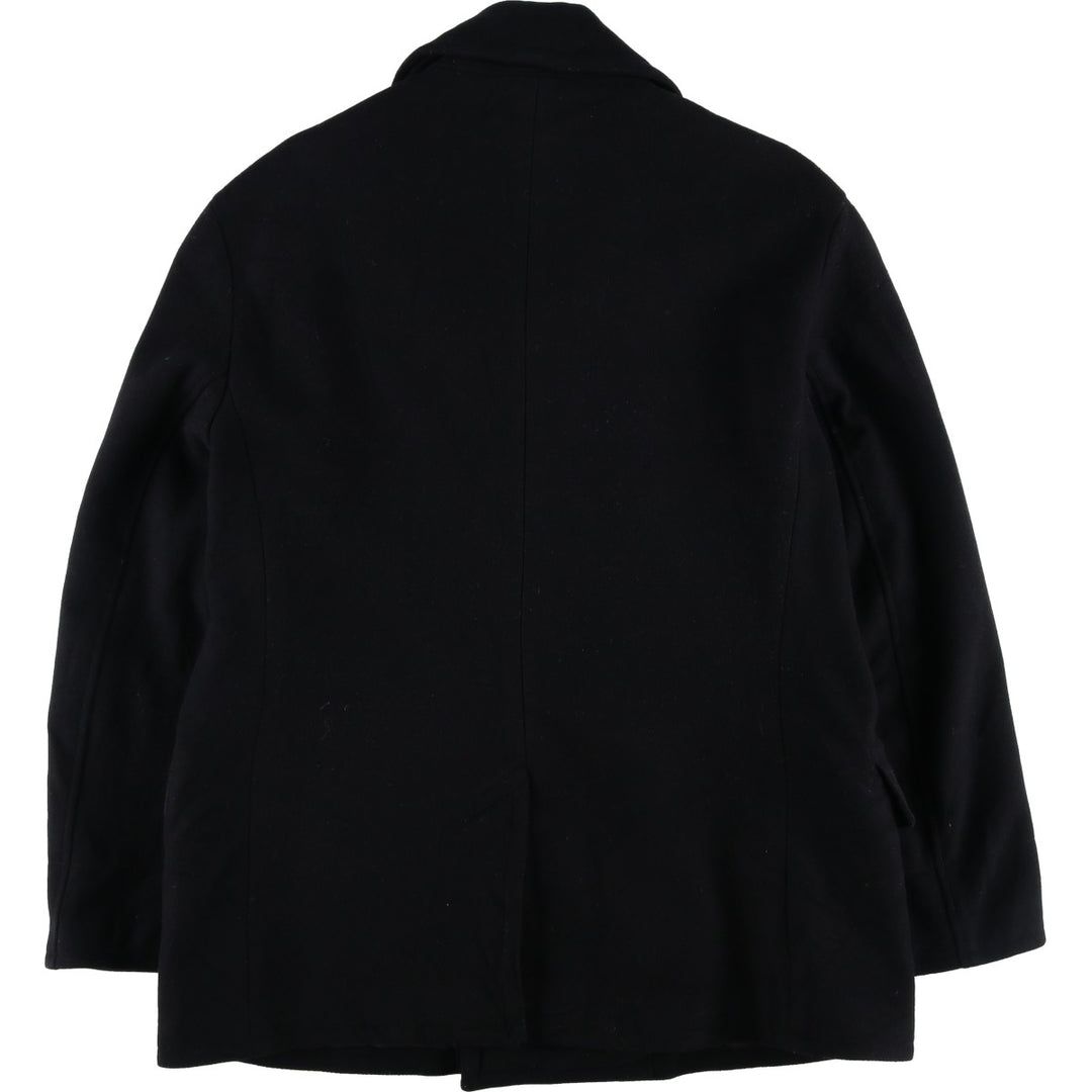 Ralph Lauren POLO by Ralph Lauren peacoat, men's size XL wool black type Vintage Second Hand