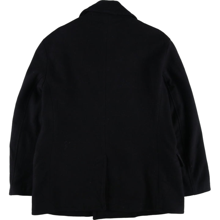 Ralph Lauren POLO by Ralph Lauren peacoat, men's size XL wool black type Vintage Second Hand