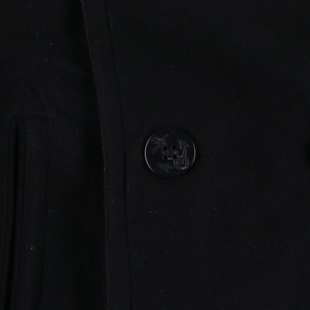 Ralph Lauren POLO by Ralph Lauren peacoat, men's size XL wool black type Vintage Second Hand