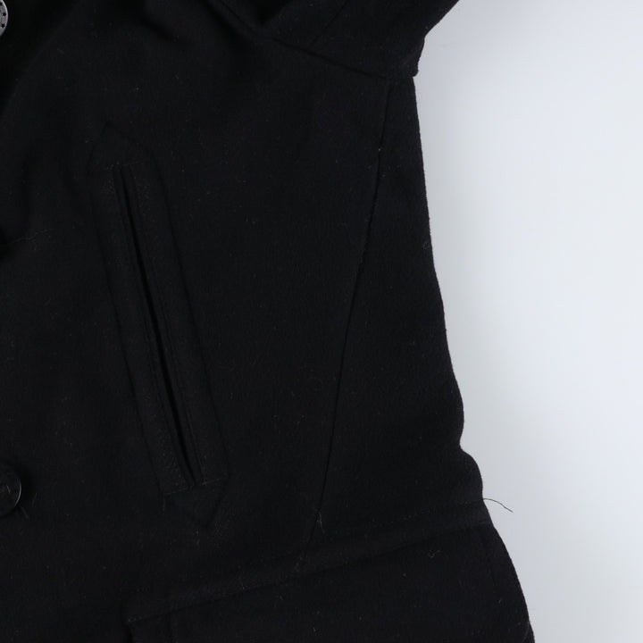 Ralph Lauren POLO by Ralph Lauren peacoat, men's size XL wool black type Vintage Second Hand