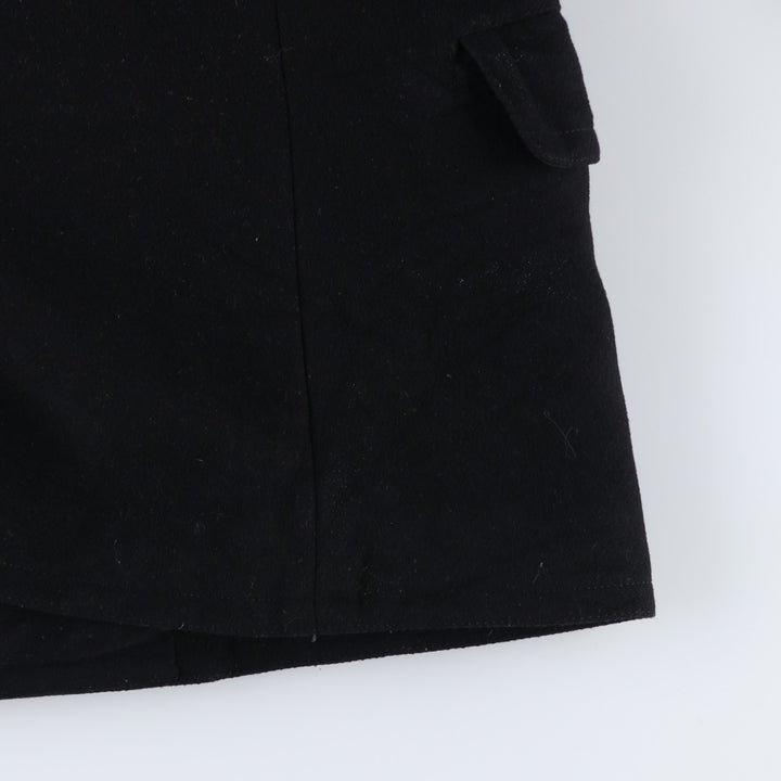 Ralph Lauren POLO by Ralph Lauren peacoat, men's size XL wool black type Vintage Second Hand