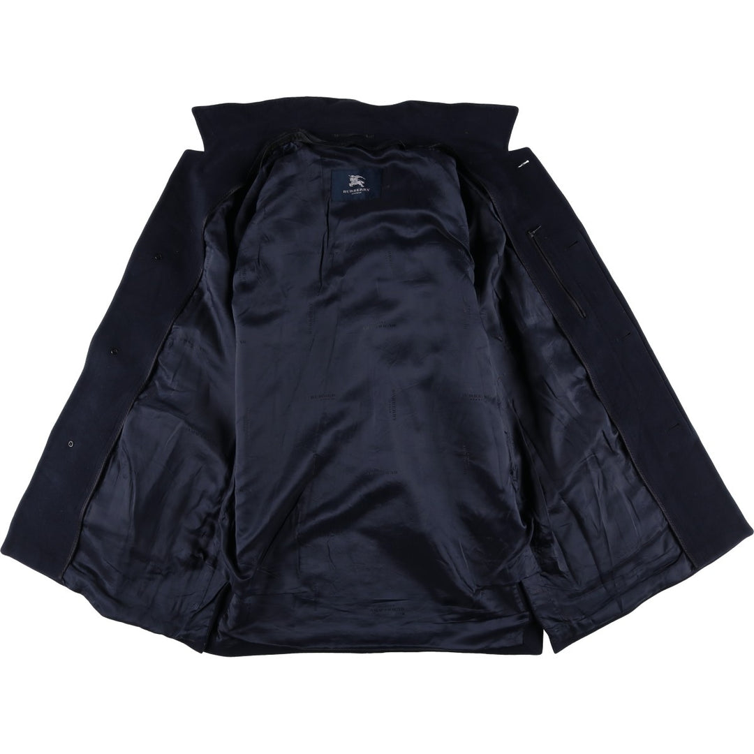 Burberry's BURBERRY LONDON cashmere-blend wool half coat, men's size XL wool navy blue type Vintage Second Hand