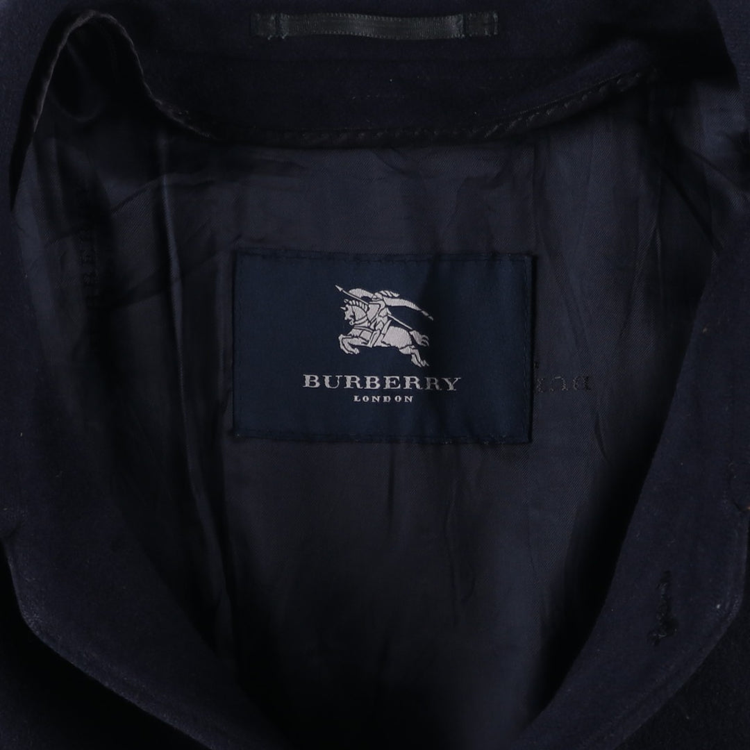 Burberry's BURBERRY LONDON cashmere-blend wool half coat, men's size XL wool navy blue type Vintage Second Hand