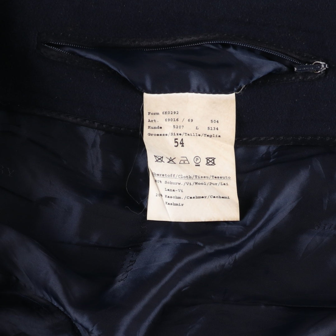 Burberry's BURBERRY LONDON cashmere-blend wool half coat, men's size XL wool navy blue type Vintage Second Hand
