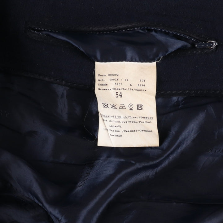 Burberry's BURBERRY LONDON cashmere-blend wool half coat, men's size XL wool navy blue type Vintage Second Hand