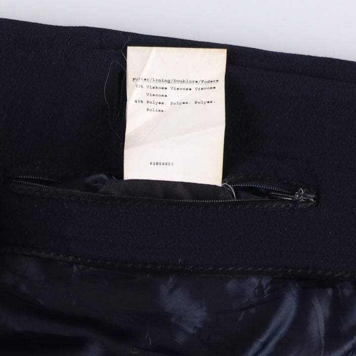 Burberry's BURBERRY LONDON cashmere-blend wool half coat, men's size XL wool navy blue type Vintage Second Hand