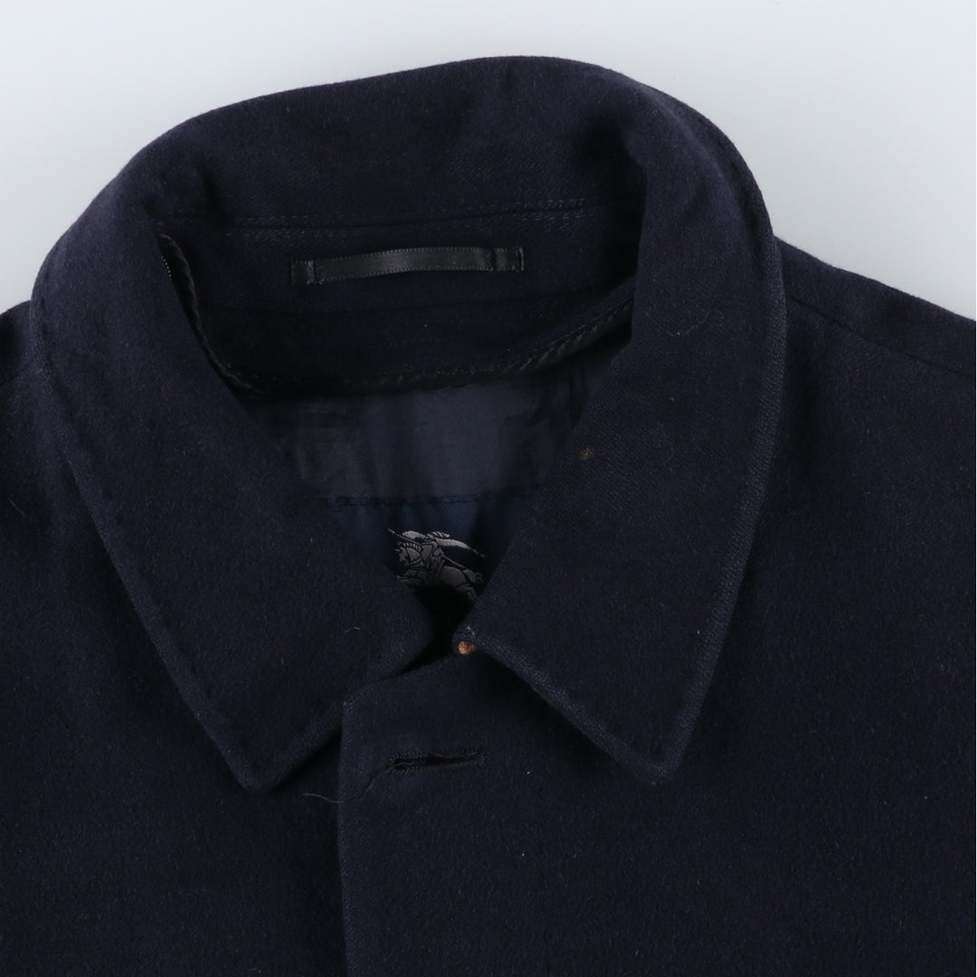 Burberry's BURBERRY LONDON cashmere-blend wool half coat, men's size XL wool navy blue type Vintage Second Hand