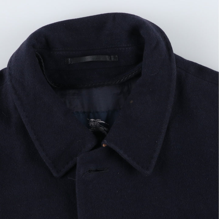 Burberry's BURBERRY LONDON cashmere-blend wool half coat, men's size XL wool navy blue type Vintage Second Hand