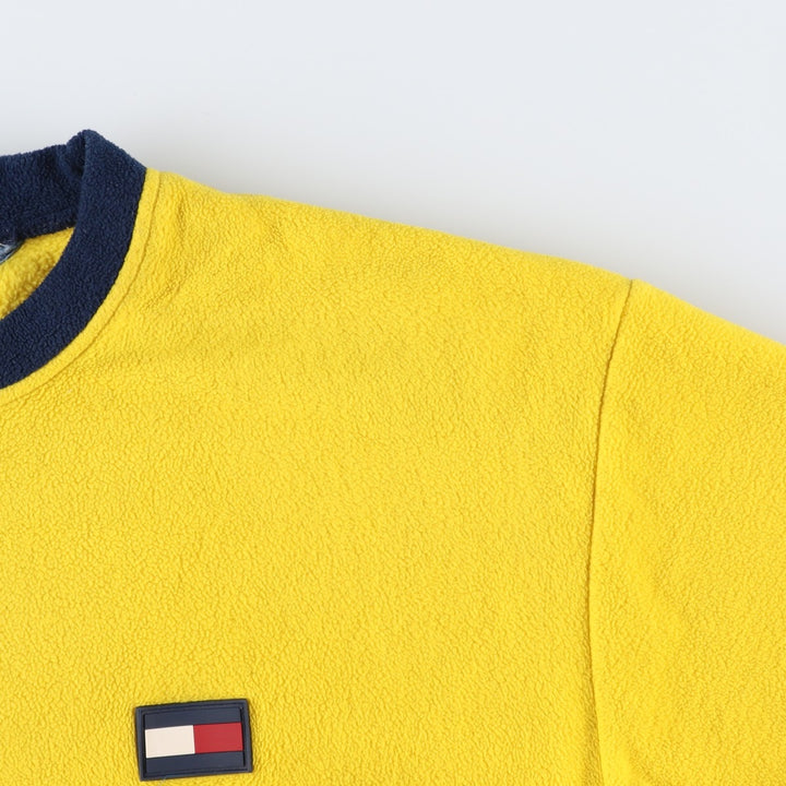 Tommy Hilfiger Jeans fleece pullover, men's XL polyester yellow type Vintage Second Hand