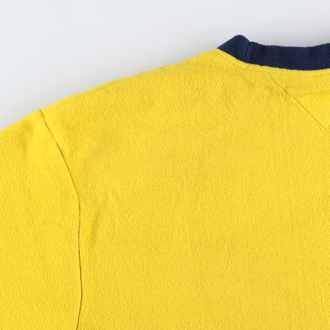 Tommy Hilfiger Jeans fleece pullover, men's XL polyester yellow type Vintage Second Hand