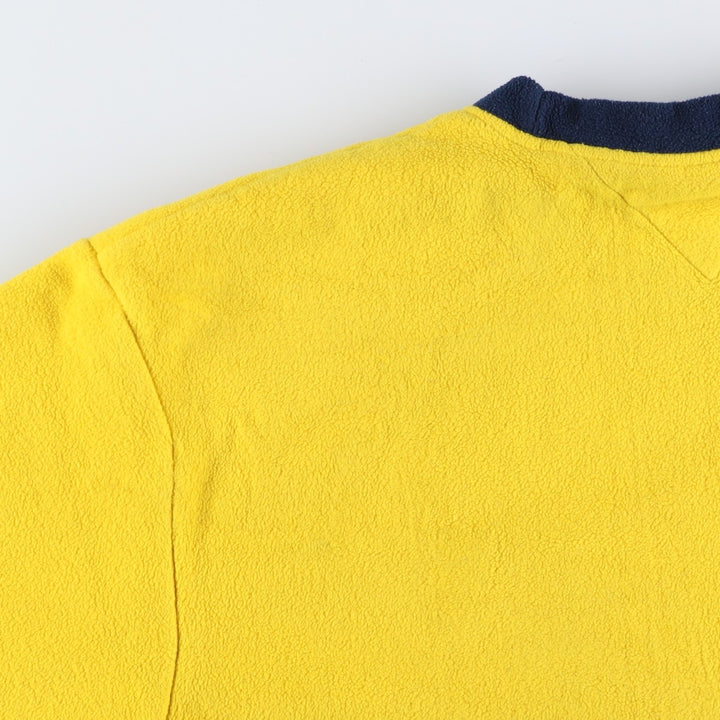 Tommy Hilfiger Jeans fleece pullover, men's XL polyester yellow type Vintage Second Hand