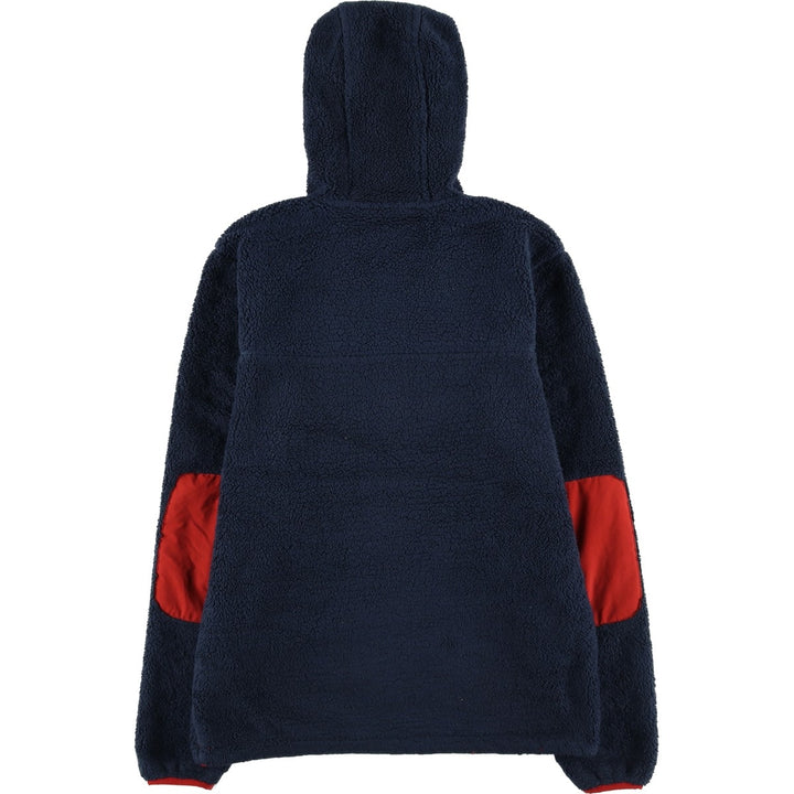 The North Face Half-Zip Fleece Pullover Hoodie, Men's Size Small polyester navy blue type Vintage Second Hand