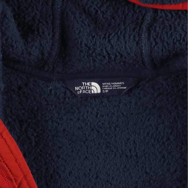 The North Face Half-Zip Fleece Pullover Hoodie, Men's Size Small polyester navy blue type Vintage Second Hand
