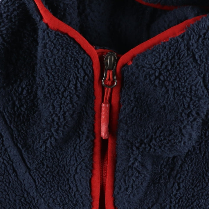 The North Face Half-Zip Fleece Pullover Hoodie, Men's Size Small polyester navy blue type Vintage Second Hand