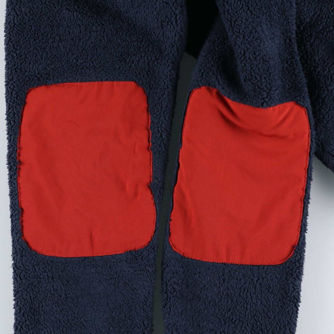 The North Face Half-Zip Fleece Pullover Hoodie, Men's Size Small polyester navy blue type Vintage Second Hand