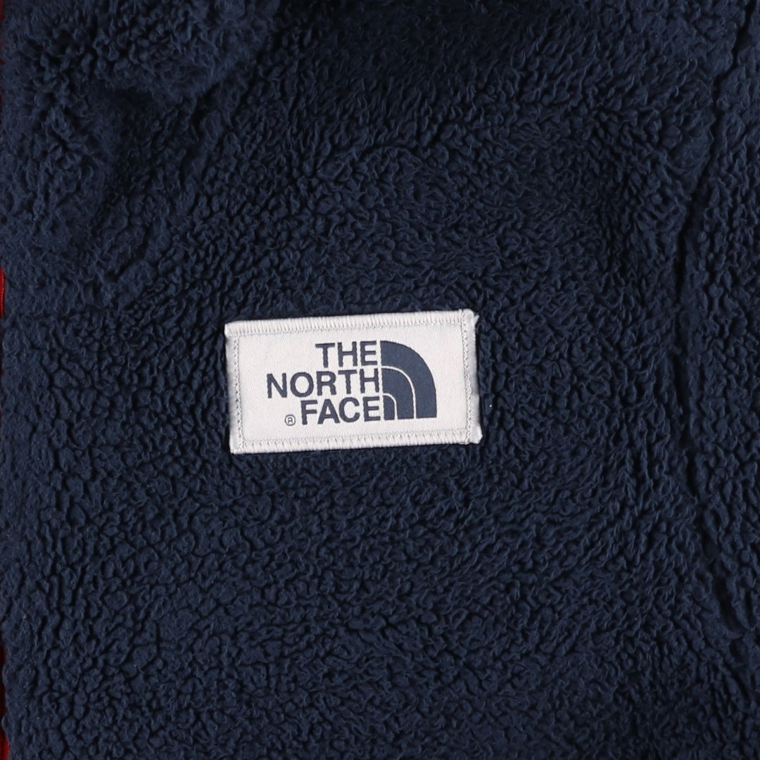 The North Face Half-Zip Fleece Pullover Hoodie, Men's Size Small polyester navy blue type Vintage Second Hand
