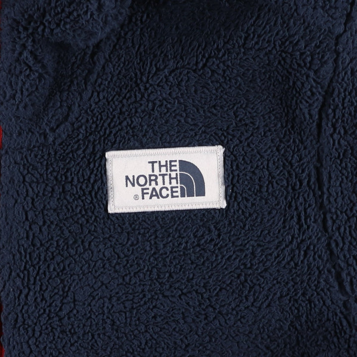 The North Face Half-Zip Fleece Pullover Hoodie, Men's Size Small polyester navy blue type Vintage Second Hand