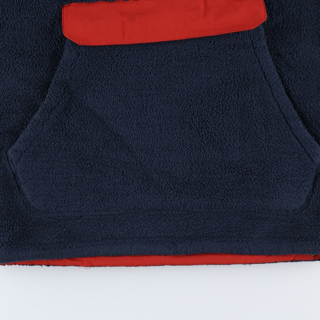 The North Face Half-Zip Fleece Pullover Hoodie, Men's Size Small polyester navy blue type Vintage Second Hand