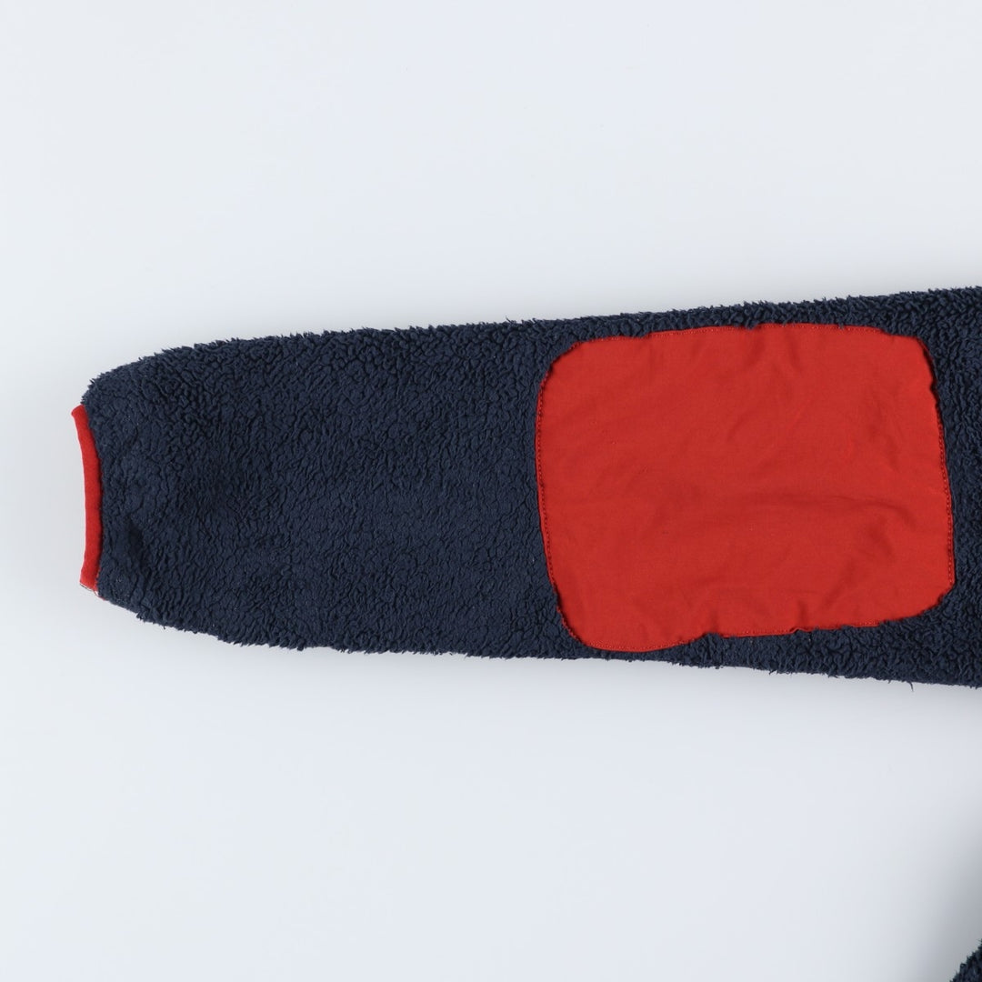 The North Face Half-Zip Fleece Pullover Hoodie, Men's Size Small polyester navy blue type Vintage Second Hand