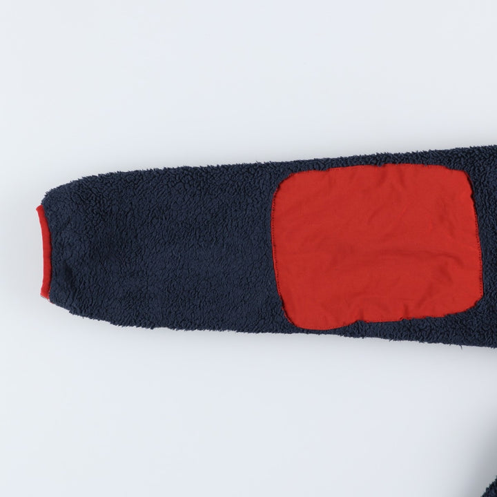 The North Face Half-Zip Fleece Pullover Hoodie, Men's Size Small polyester navy blue type Vintage Second Hand