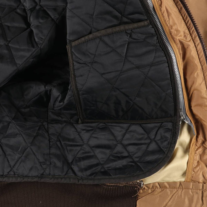 Vintage 1970'S Honda padded nylon racing jacket, made in the USA, size M, women's. Nylon brown type Vintage Second Hand