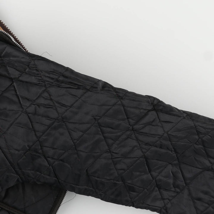 Vintage 1970'S Honda padded nylon racing jacket, made in the USA, size M, women's. Nylon brown type Vintage Second Hand