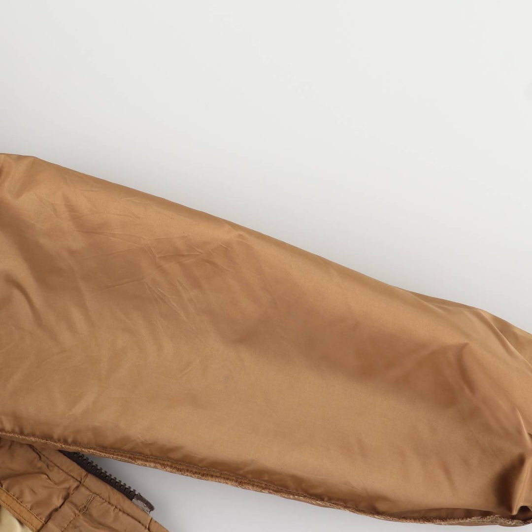 Vintage 1970'S Honda padded nylon racing jacket, made in the USA, size M, women's. Nylon brown type Vintage Second Hand