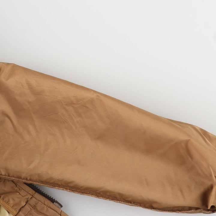 Vintage 1970'S Honda padded nylon racing jacket, made in the USA, size M, women's. Nylon brown type Vintage Second Hand