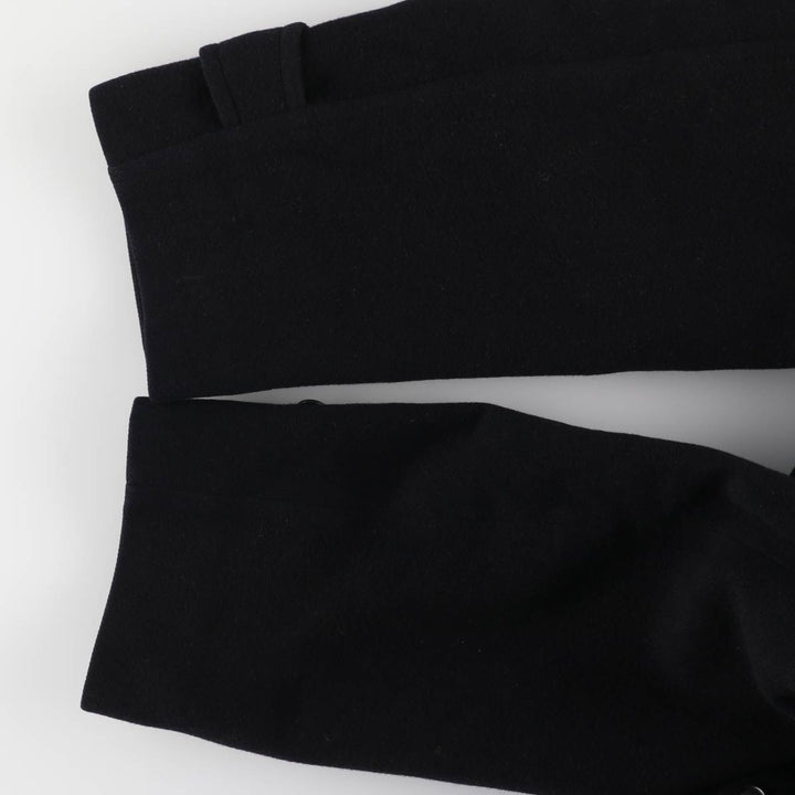 Burberry's Balmacaan Coat, Made in England, Men's XL Size wool navy blue type Vintage Second Hand