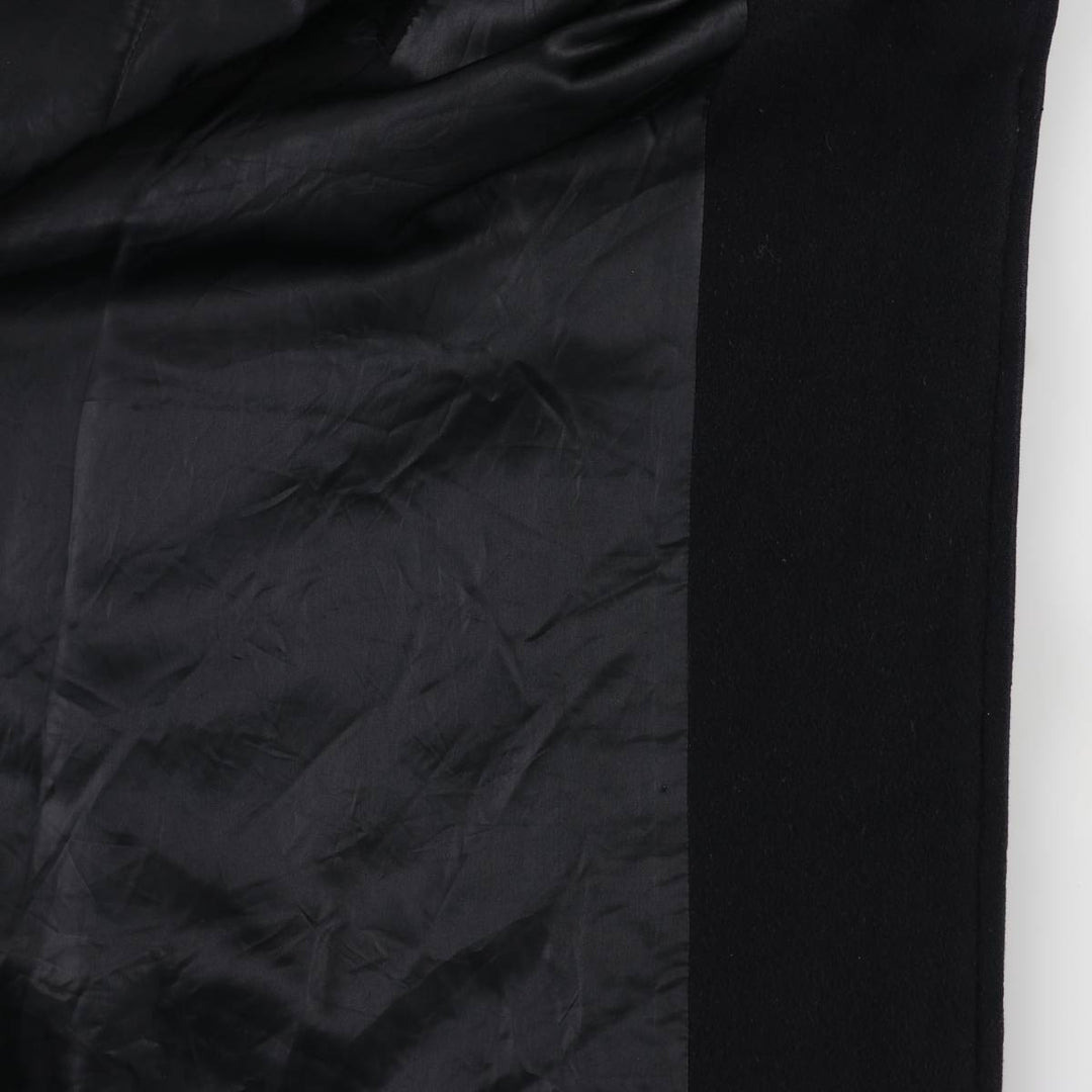 Burberry's Balmacaan Coat, Made in England, Men's XL Size wool navy blue type Vintage Second Hand