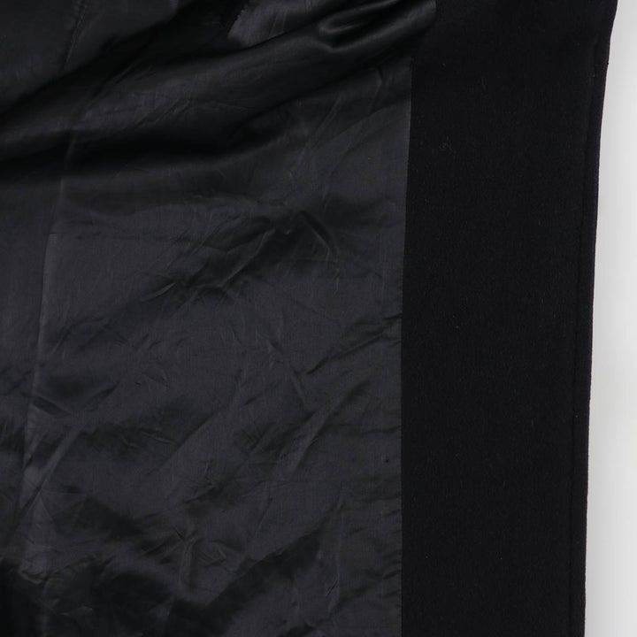 Burberry's Balmacaan Coat, Made in England, Men's XL Size wool navy blue type Vintage Second Hand