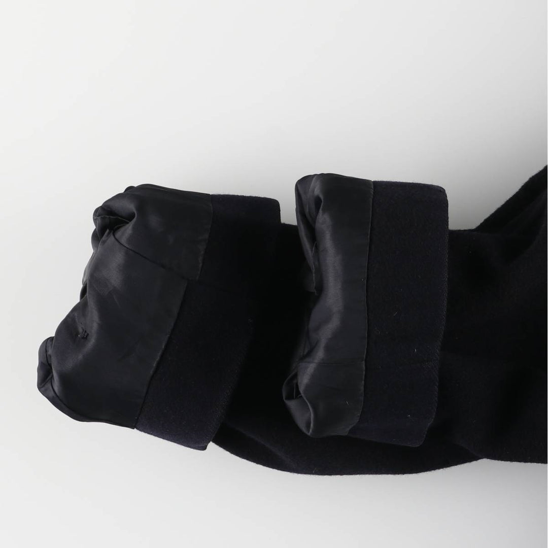 Burberry's Balmacaan Coat, Made in England, Men's XL Size wool navy blue type Vintage Second Hand