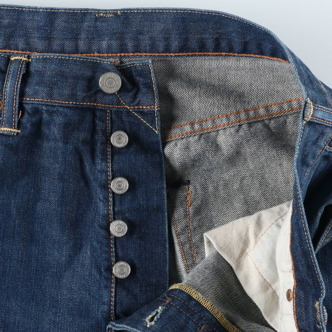 Levi's 501 straight denim pants for men, size W34 cotton blue type Vintage Second Hand