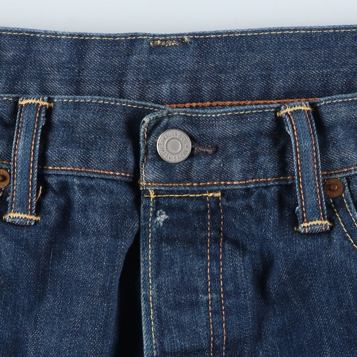 Levi's 501 straight denim pants for men, size W34 cotton blue type Vintage Second Hand
