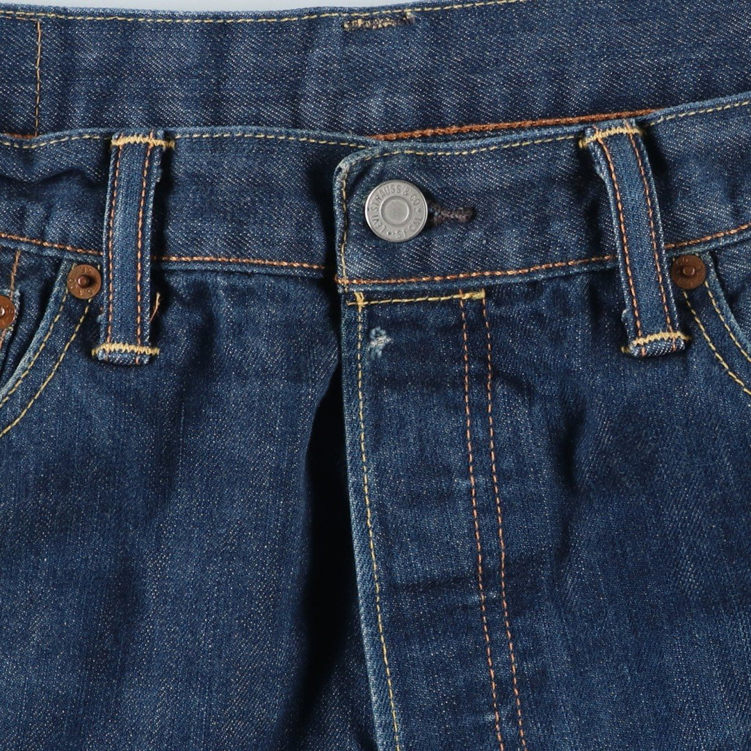 Levi's 501 straight denim pants for men, size W34 cotton blue type Vintage Second Hand