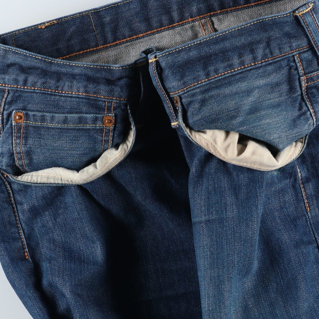 Levi's 501 straight denim pants for men, size W34 cotton blue type Vintage Second Hand