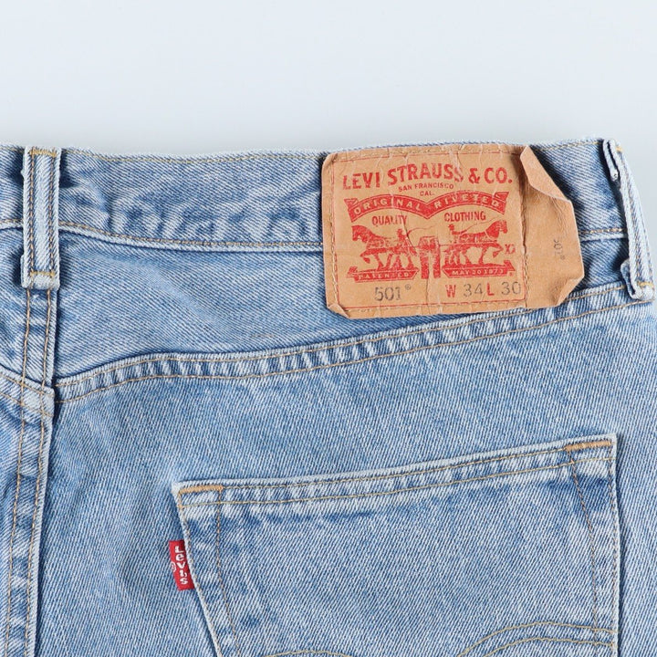 Levi's 501 straight denim pants for men, size W36 cotton blue type Vintage Second Hand