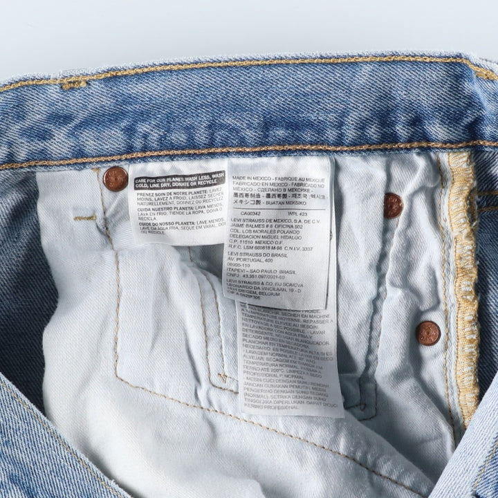 Levi's 501 straight denim pants for men, size W36 cotton blue type Vintage Second Hand