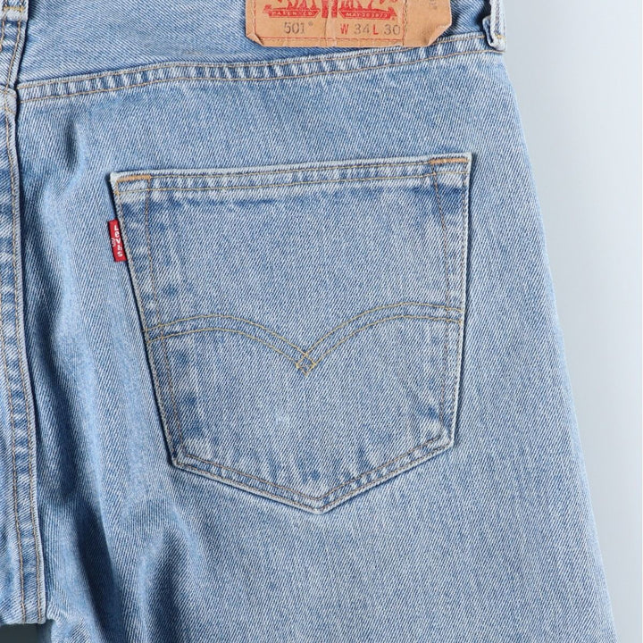 Levi's 501 straight denim pants for men, size W36 cotton blue type Vintage Second Hand