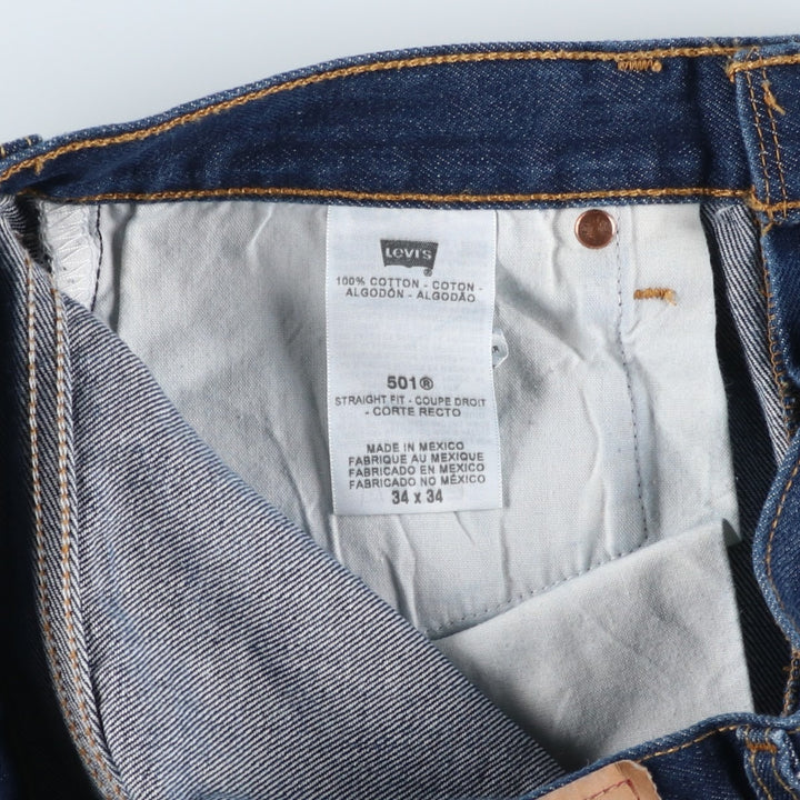 Levi's 501 straight denim pants for men, size W33 cotton blue type Vintage Second Hand