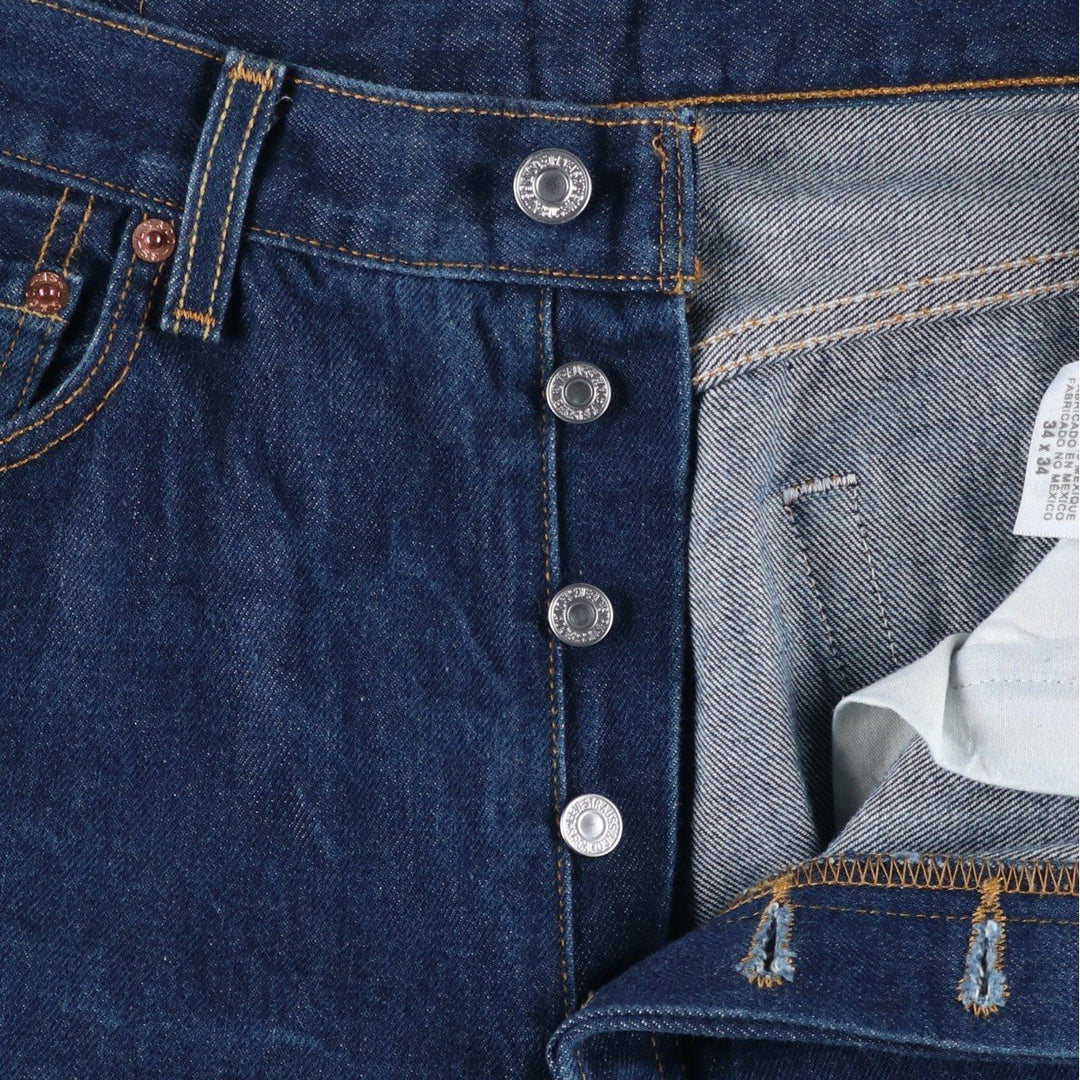 Levi's 501 straight denim pants for men, size W33 cotton blue type Vintage Second Hand