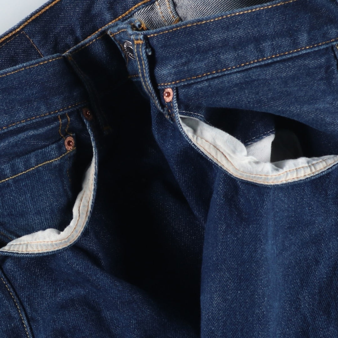 Levi's 501 straight denim pants for men, size W33 cotton blue type Vintage Second Hand