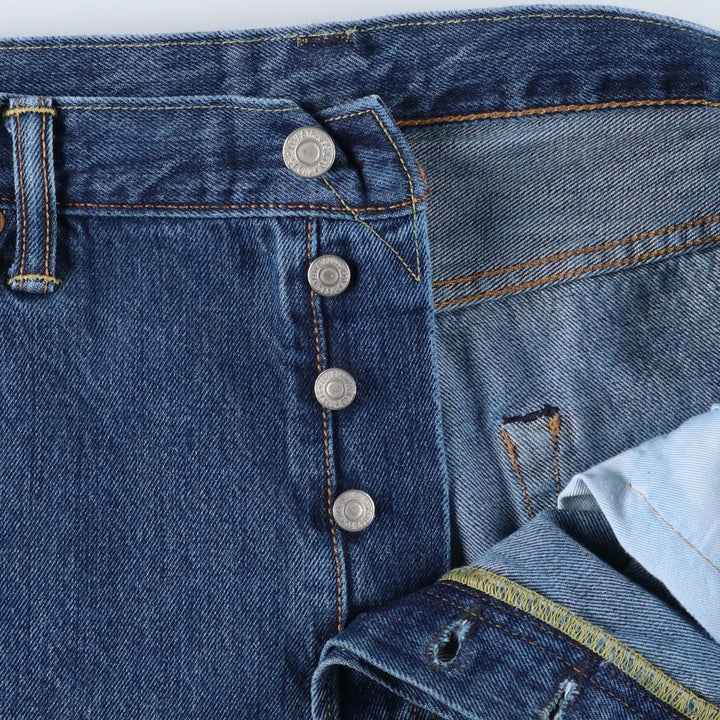 Levi's 501 straight denim pants for men, size W37 cotton blue type Vintage Second Hand