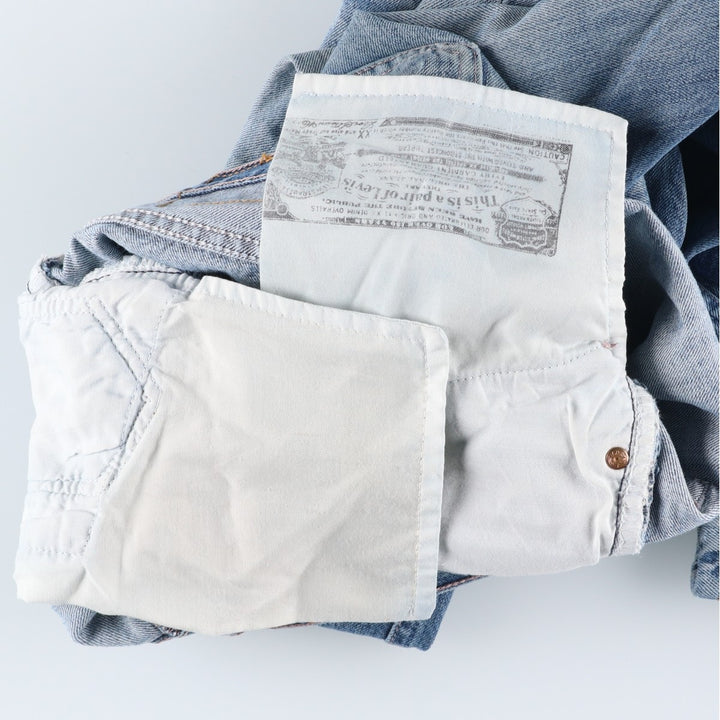 Levi's 501 Euro Model Straight Denim Pants Men's W32 cotton blue type Vintage Second Hand