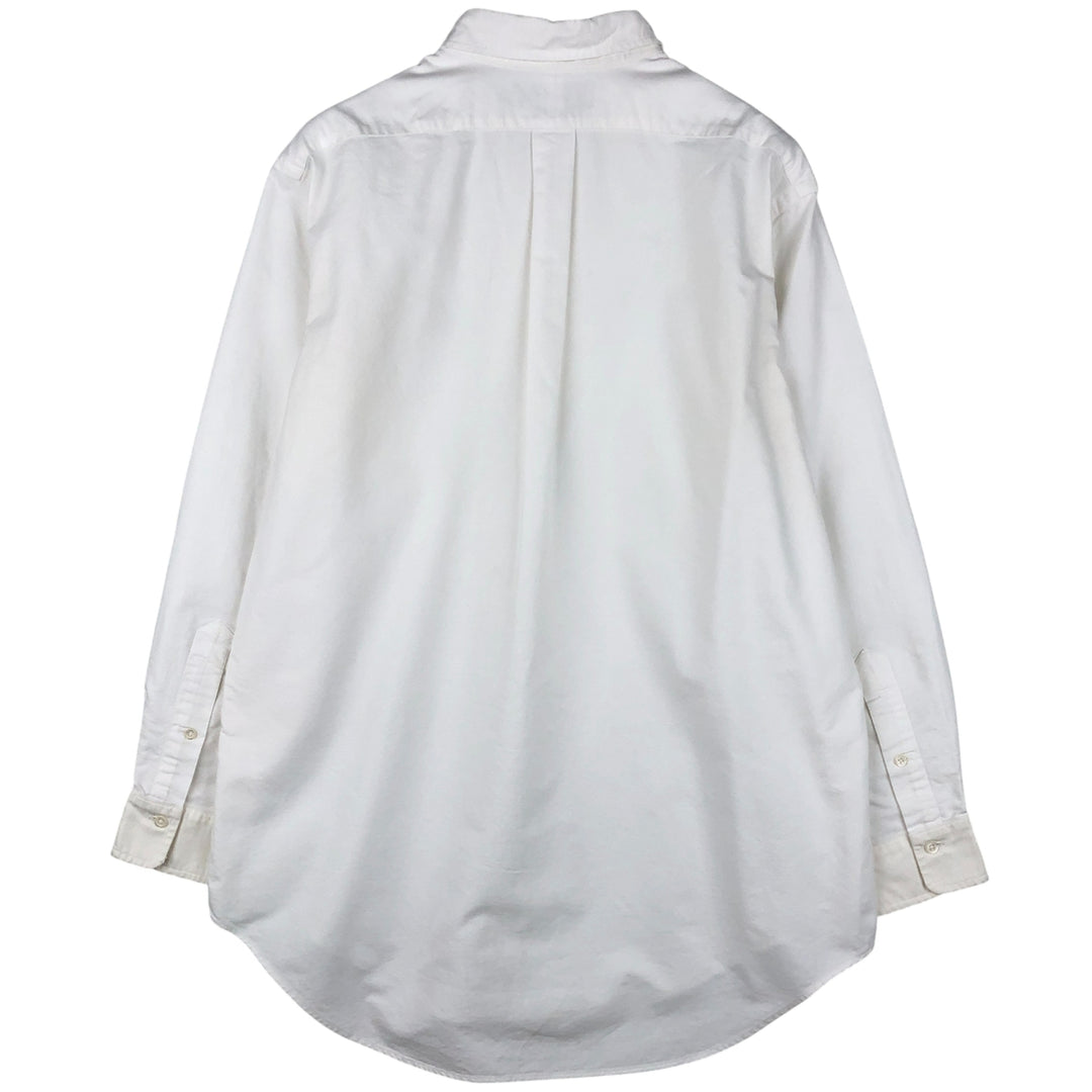 Ralph Lauren long sleeve button down shirt, men's XL size cotton white type Vintage Second Hand