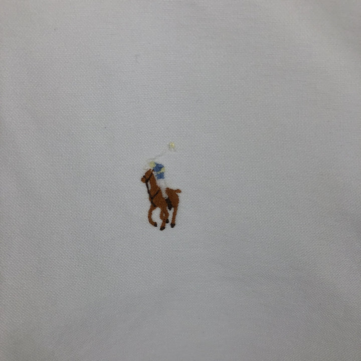 Ralph Lauren long sleeve button down shirt, men's XL size cotton white type Vintage Second Hand