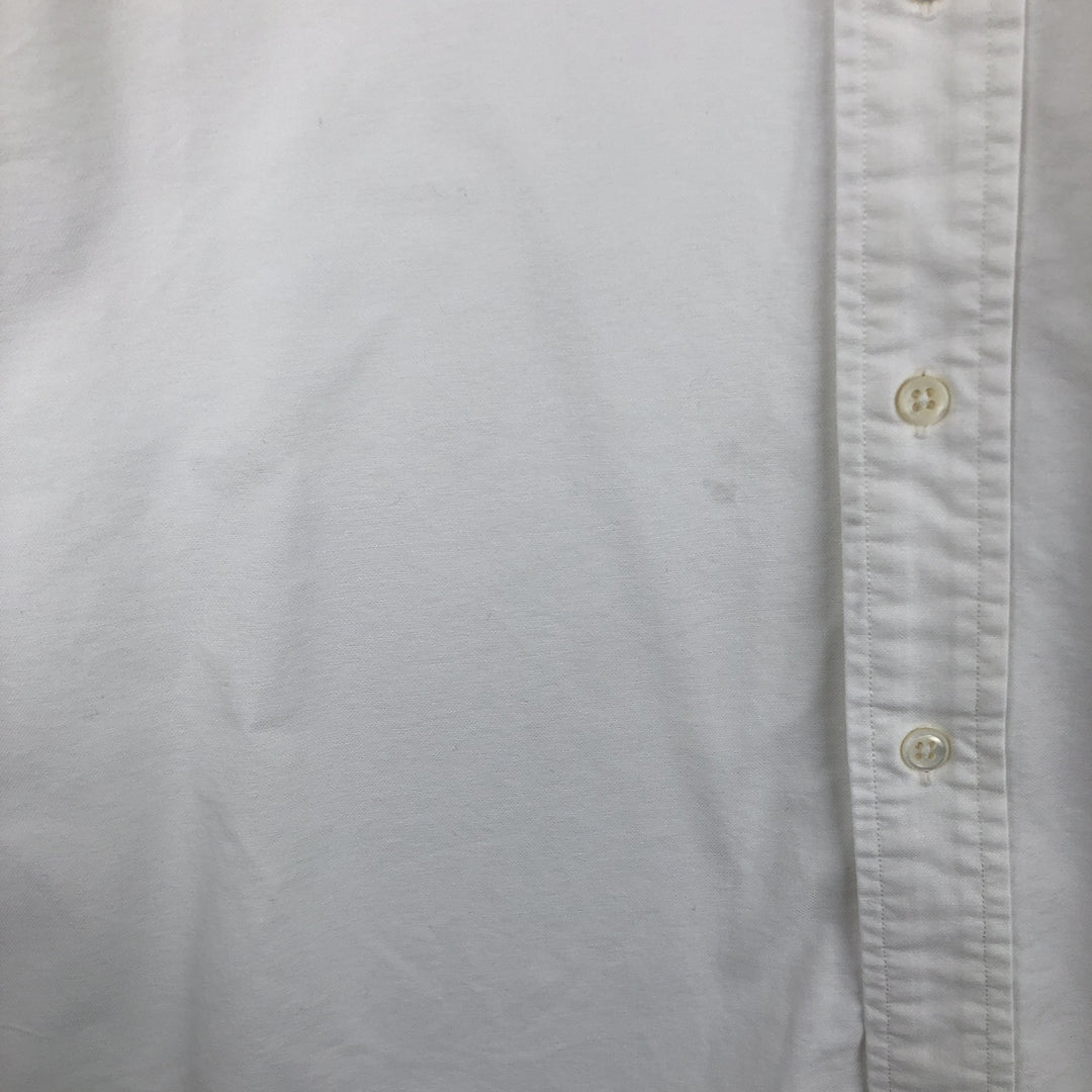 Ralph Lauren long sleeve button down shirt, men's XL size cotton white type Vintage Second Hand