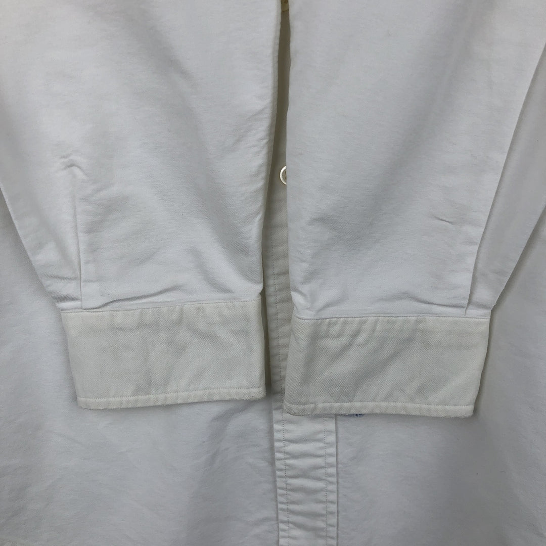Ralph Lauren long sleeve button down shirt, men's XL size cotton white type Vintage Second Hand