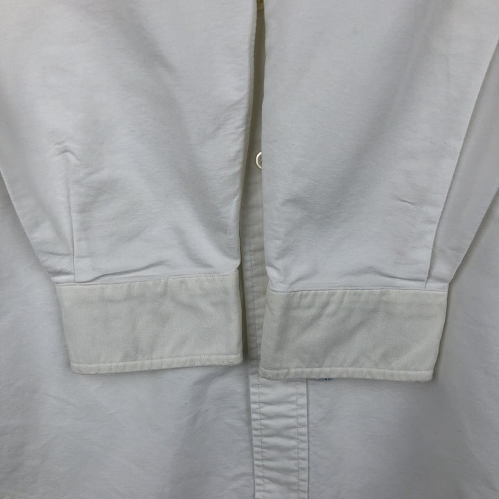 Ralph Lauren long sleeve button down shirt, men's XL size cotton white type Vintage Second Hand
