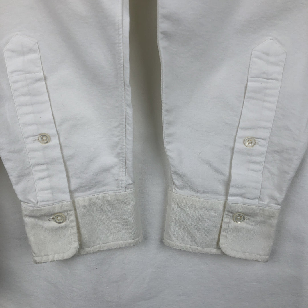 Ralph Lauren long sleeve button down shirt, men's XL size cotton white type Vintage Second Hand